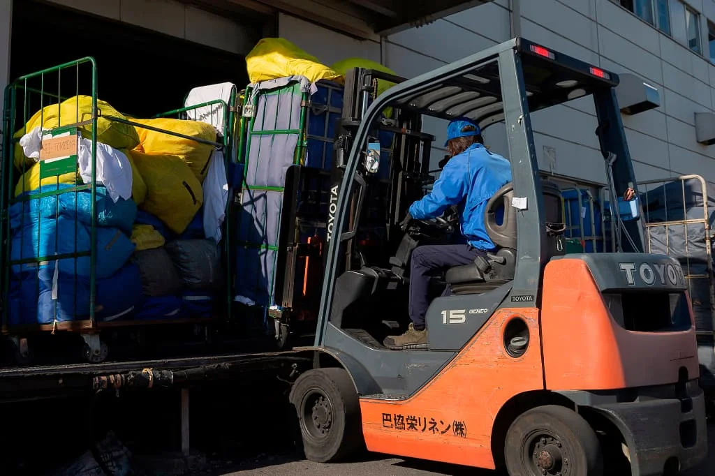回収・搬入の様子